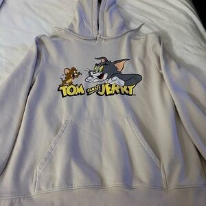 H&M Cream Regular Fit Hoodie